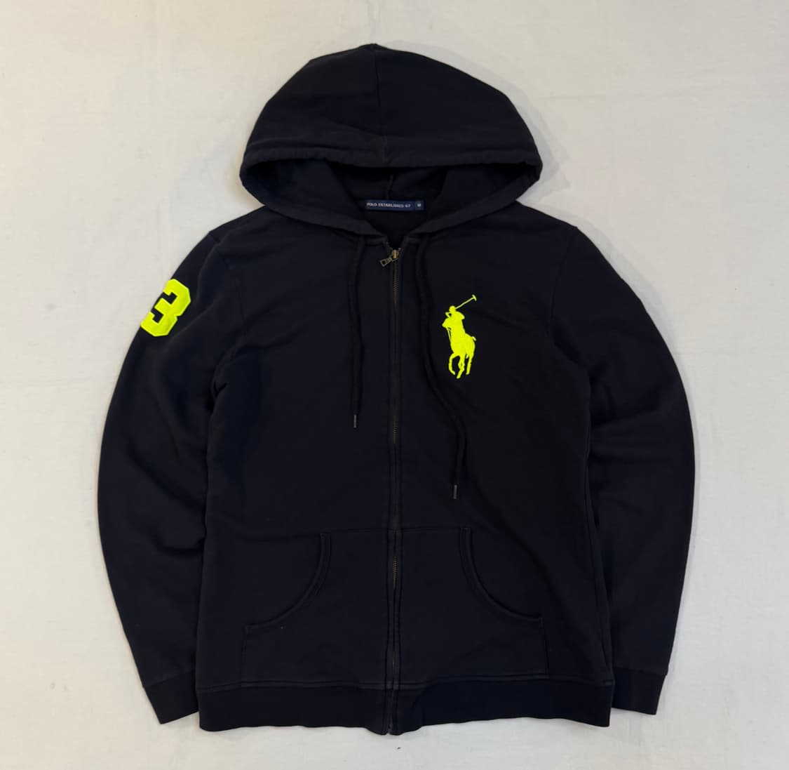 폴로 랄프로렌 빅포니 치프키프 후드집업 블랙 상품이미지1