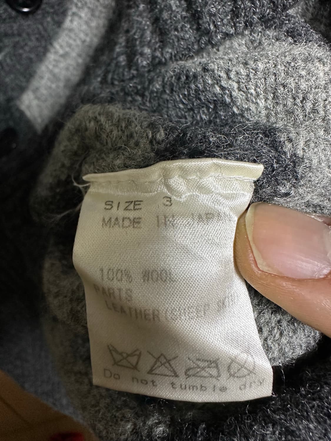 Markaware 울 가죽패치 가디건 3사이즈 상품이미지5