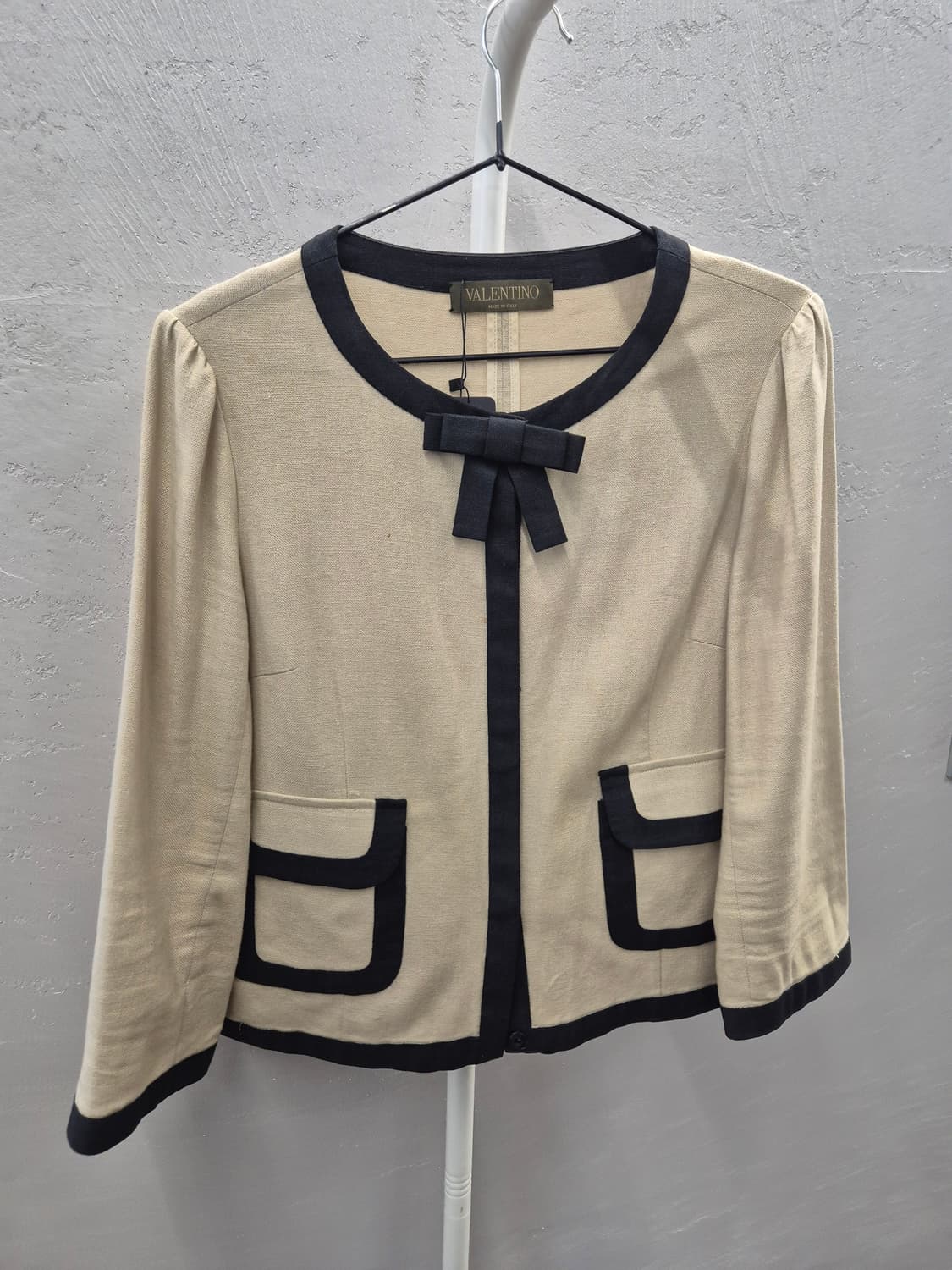 발렌티노 배색 리본 자켓 40 상품이미지2