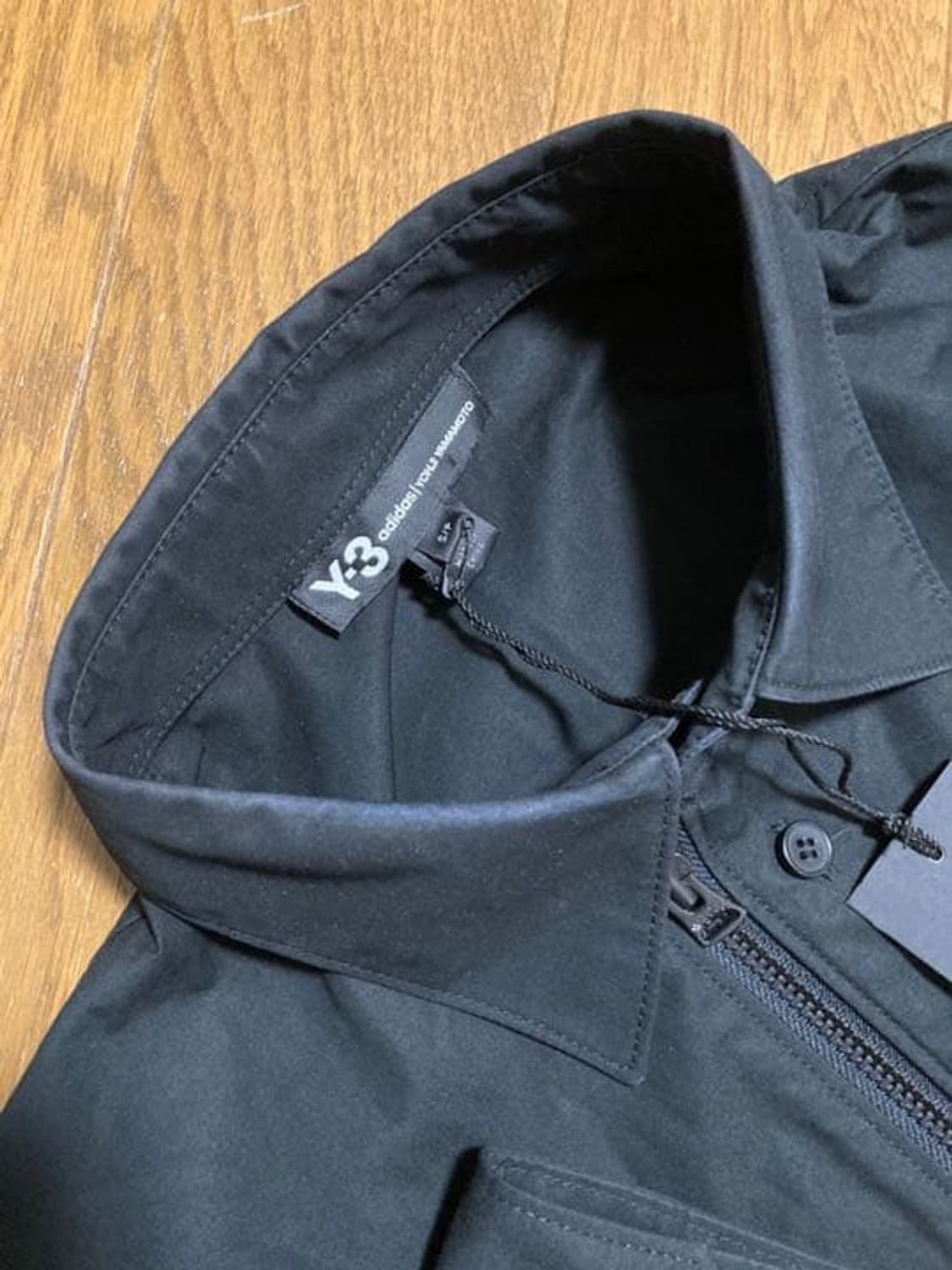  Y-3 요지야마모토 폭주흑아 U CRFT 그래픽 백로고 롱 셔츠 자켓 상품이미지5