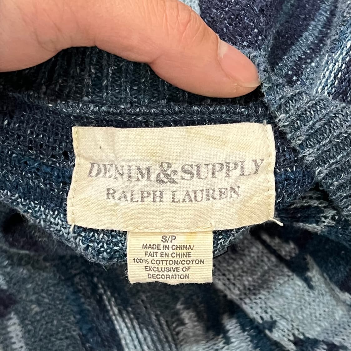  데님앤서플라이 에스닉 패턴 헨리넥 니트 y15908 상품이미지6