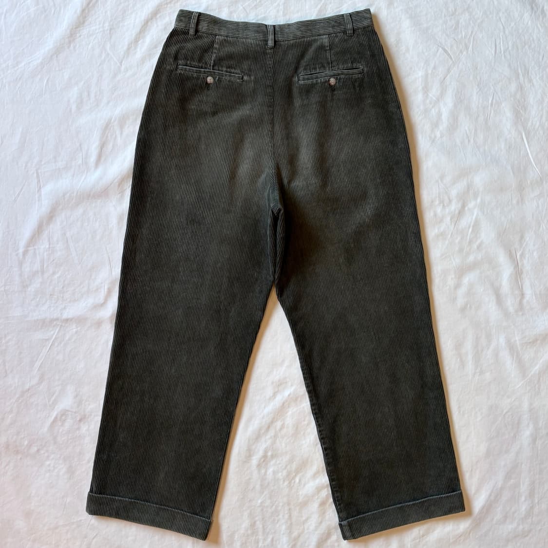 [ 30 ] 90s 폴로 랄프로렌 OG 투턱 코듀로이 커프 팬츠 상품이미지8