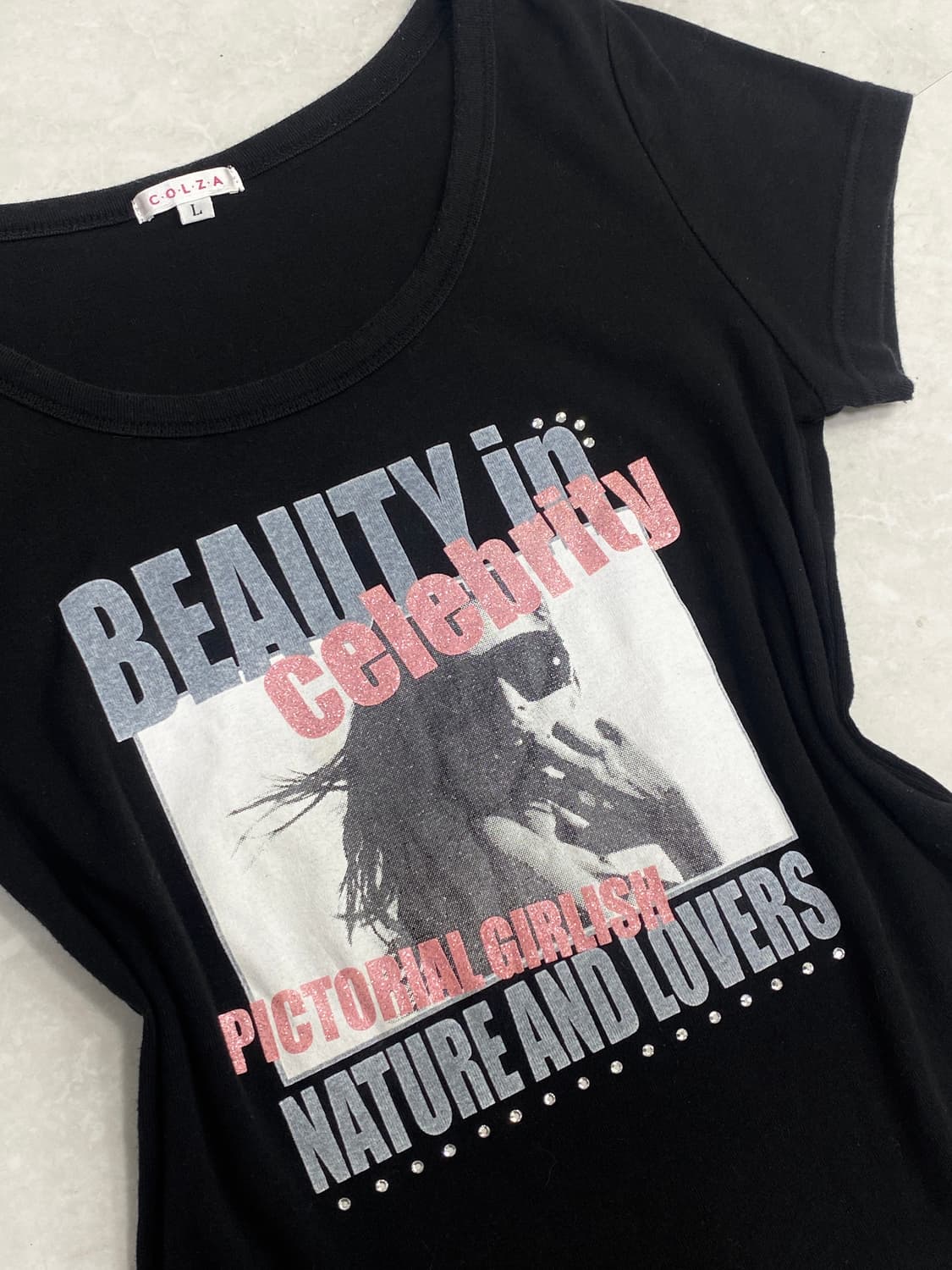 COLZA Celebrity y2k T-shirt 상품이미지6