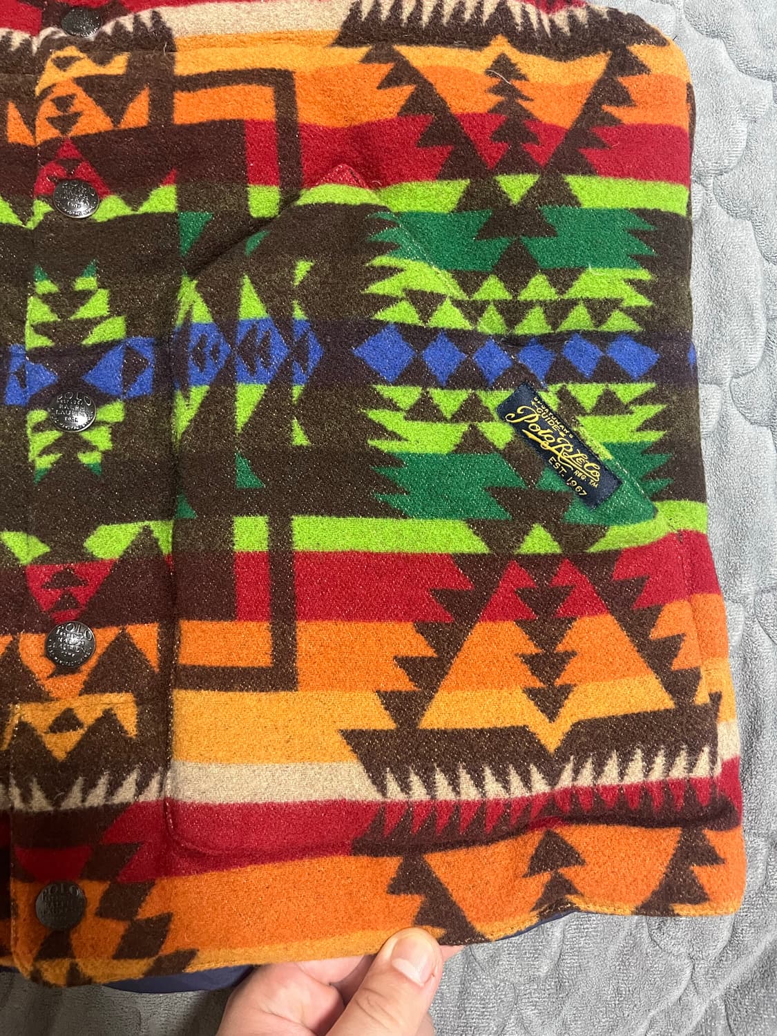 (새제품)폴로 랄프로렌 네이티브 조끼 패딩 S size 상품이미지4