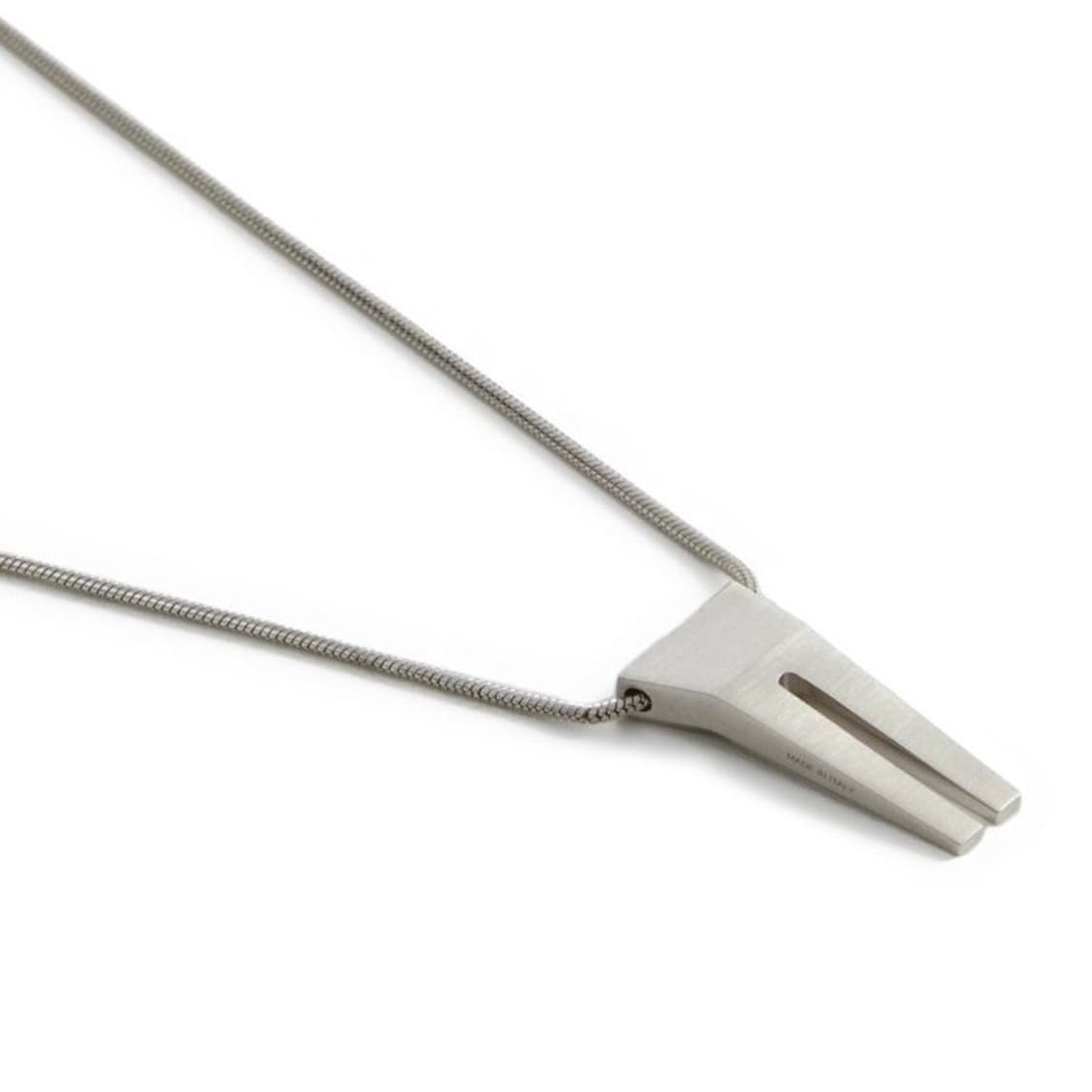 릭오웬스 미니 오픈 트렁크 목걸이/실버 상품이미지2