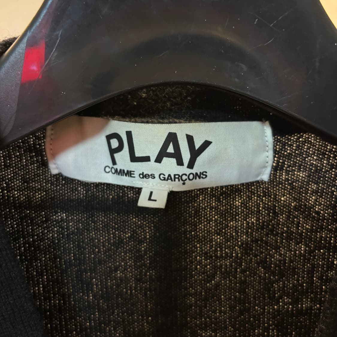 꼼데가르송 가디건 블랙 L 100 상품이미지4