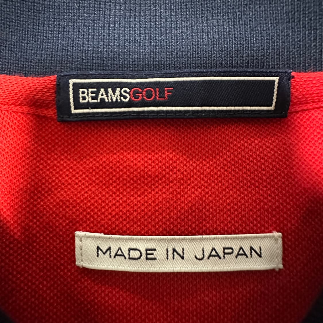 BEAMS golf polo shirt red 상품이미지3