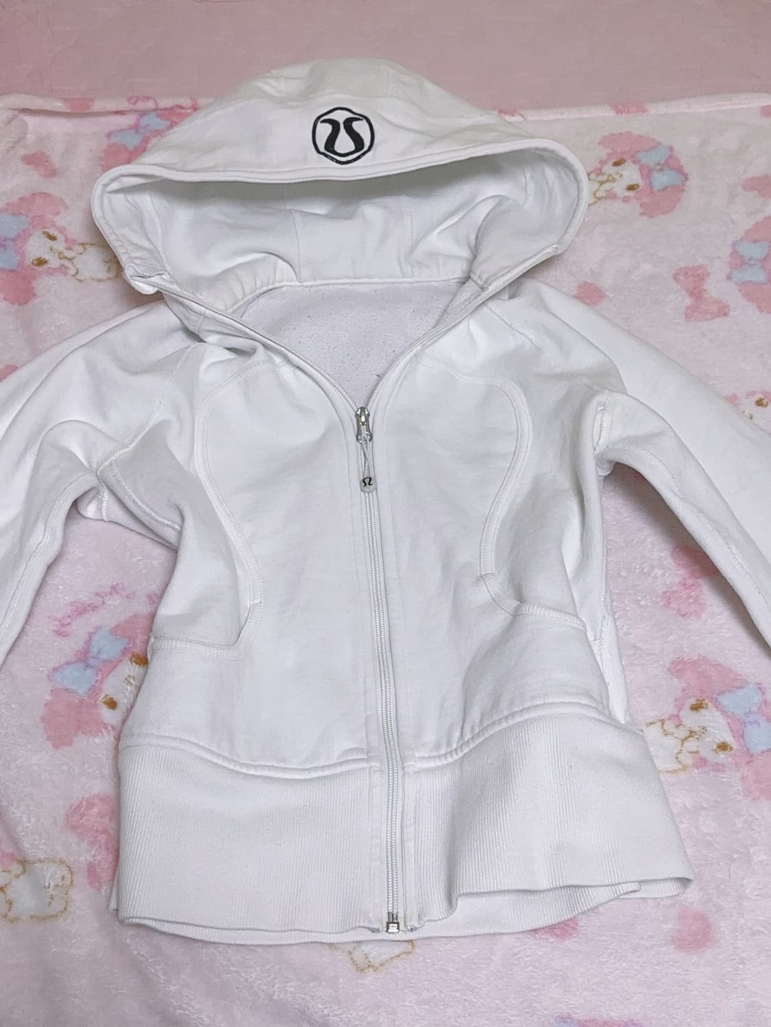 룰루레몬 스쿠바 디파인 슬림핏 딱붙핏 후드집업 화이트 상품이미지2