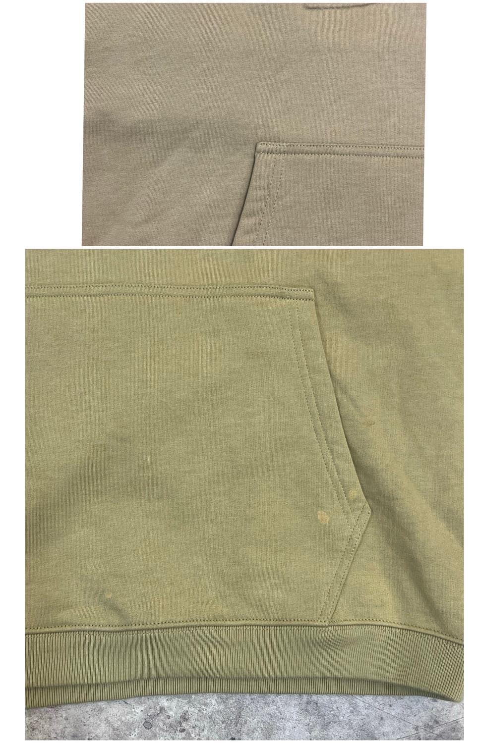 스투시 릴렉스드 오버사이즈드 기모 후드티 베이지 M #csz3769 상품이미지6