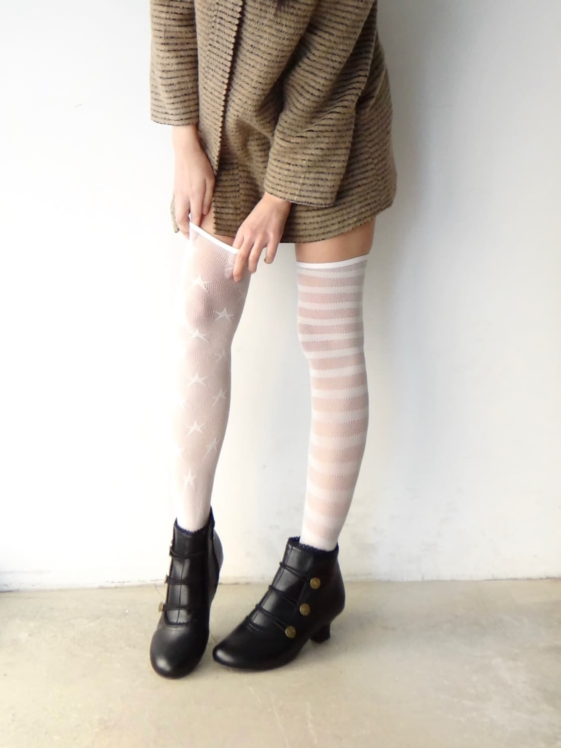 Thin stripe coat / yellow beige 상품이미지7