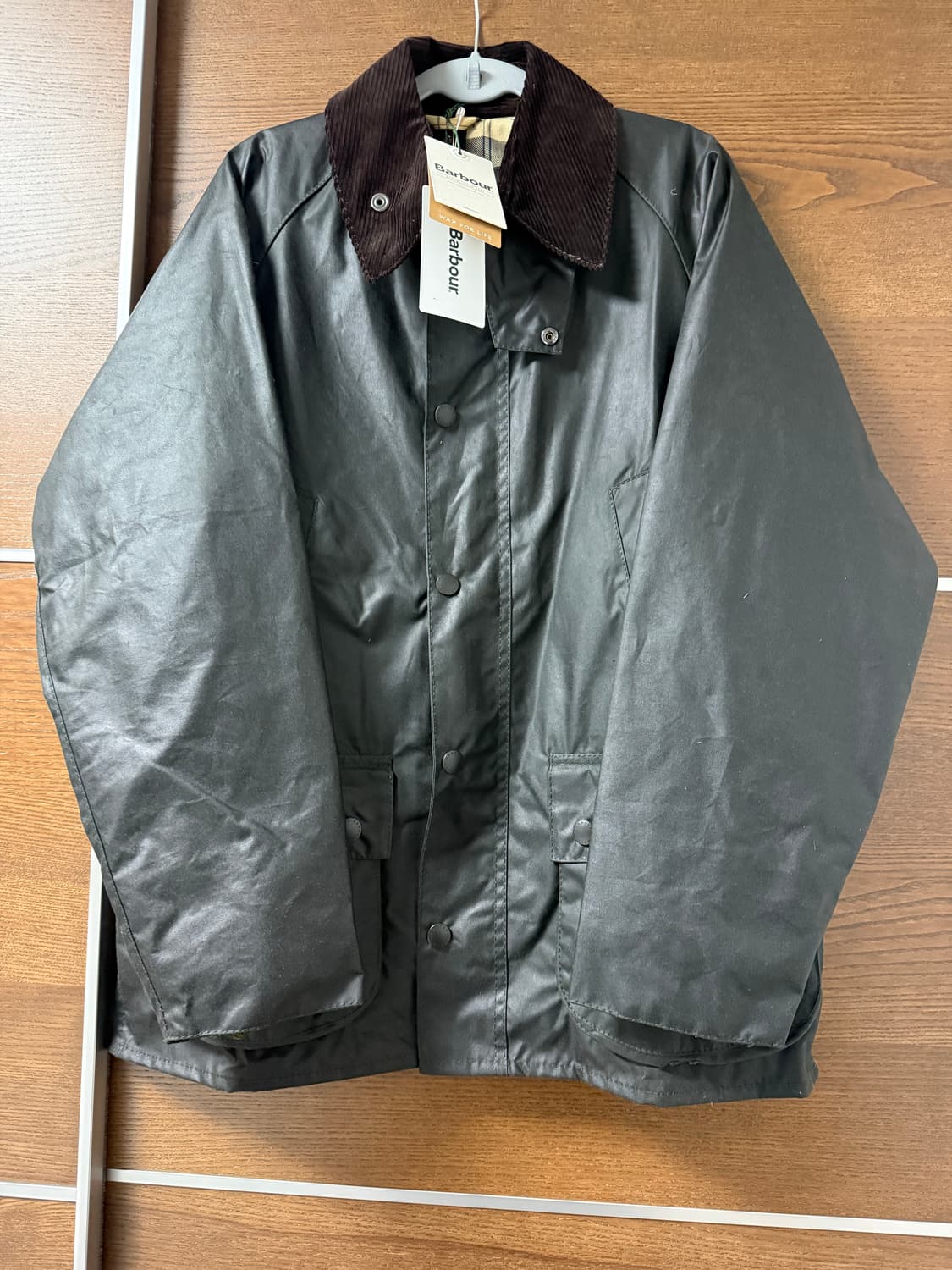 (최신형탭, 미착용 새제품) 바버 비데일 자켓 세이지 38 상품이미지1