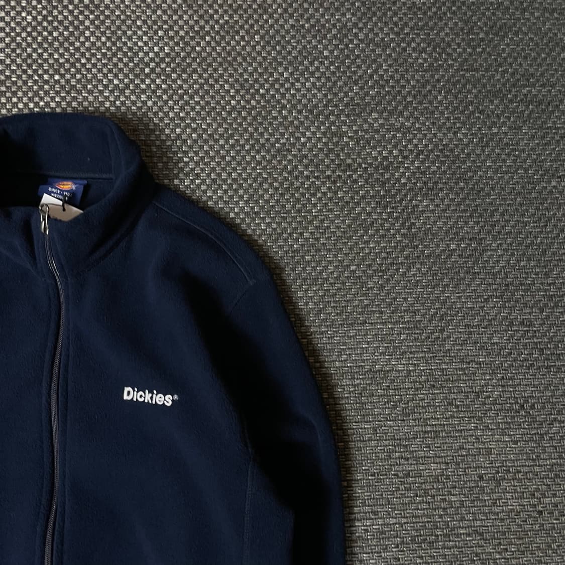 디키즈 자수로고 네이비 플리스 집업 자켓 M 상품이미지3