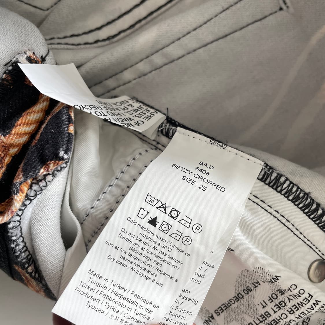 가니 바로크 프린트 데님 팬츠 바지 상품이미지10