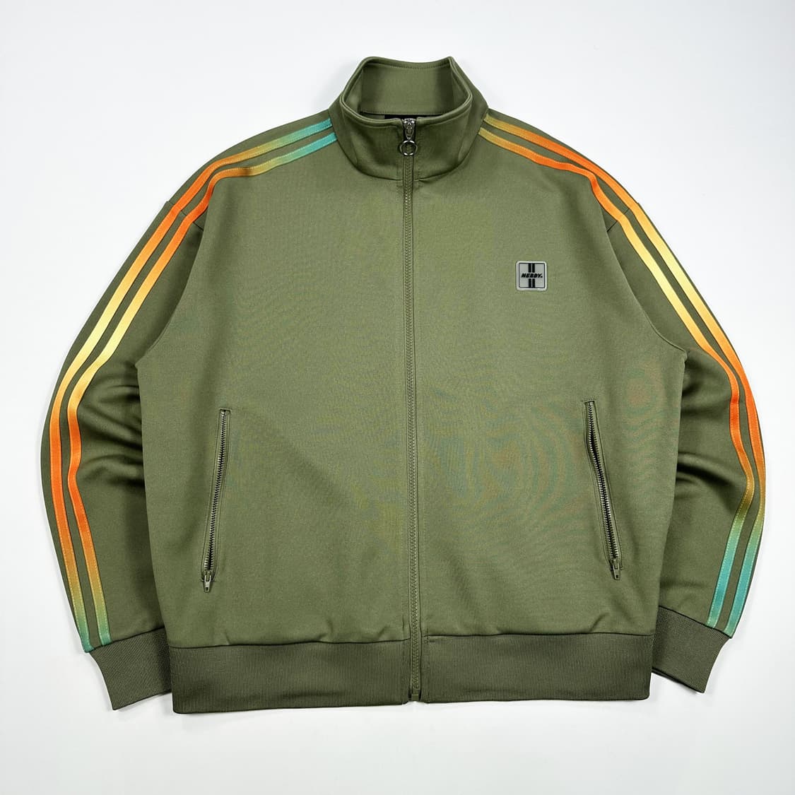 널디 시그니처 로고 카키 트레이닝 트랙탑 져지 (실측 M) 상품이미지2