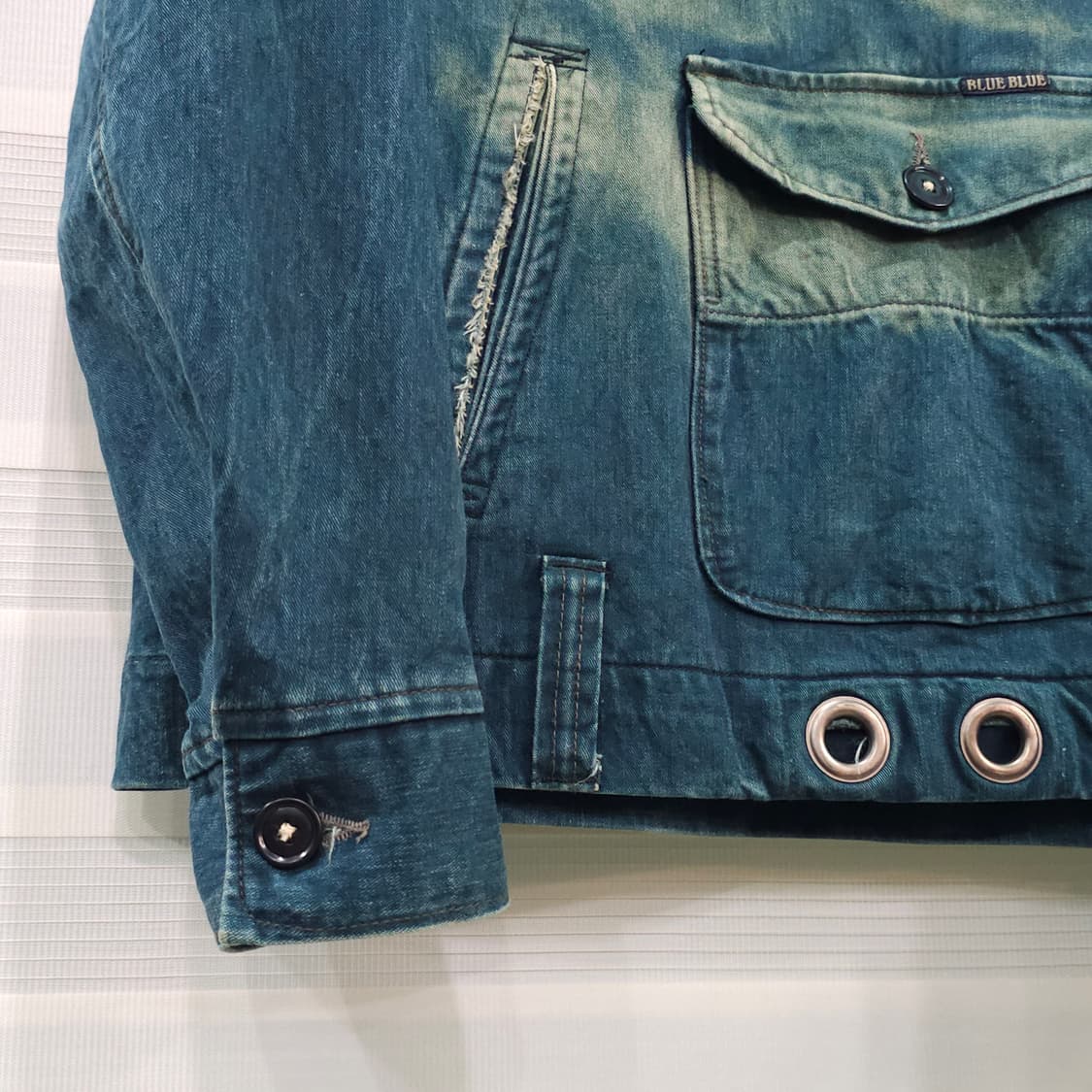 빈티지 BLUE BLUE JAPAN 데님 아노락- S사이즈 상품이미지5