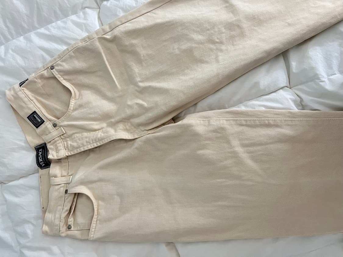 베르사체 정품 아이보리 데님 사이즈31 45 상품이미지1