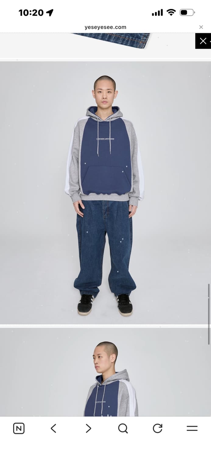 YESEYESEE Two Tucked Ripstop Denim Pants 상품이미지1