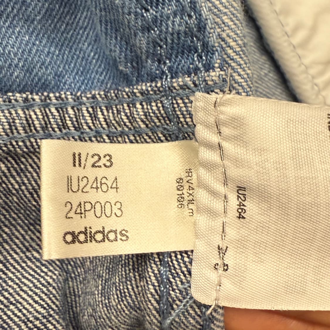 아디다스 한정판 패치워크 데님 트랙탑 청자켓  상품이미지8
