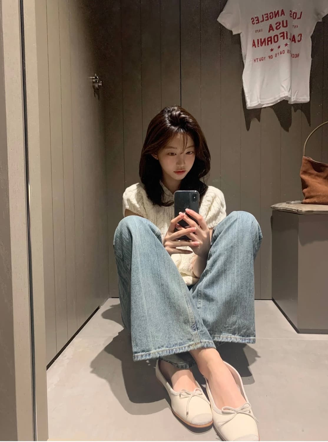 제니오 리본 플랫슈즈 240 상품이미지1