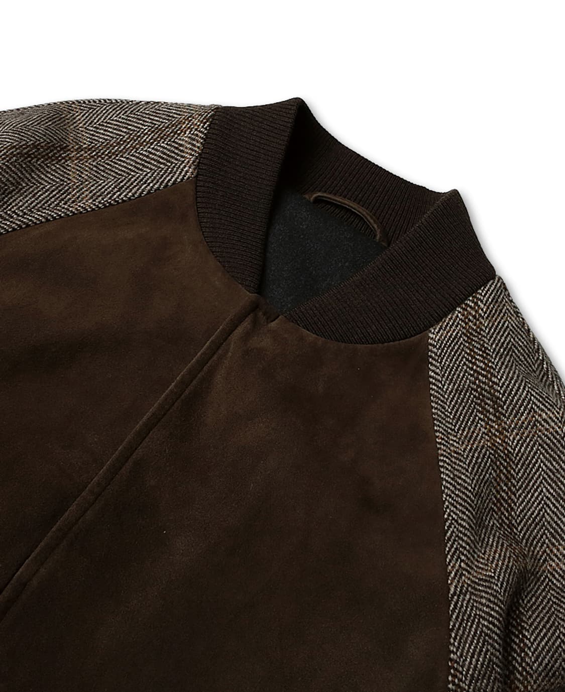 라르디니 [Lardini] 체크 울 송아지 스웨이드 이태리 블루종 자켓 상품이미지3