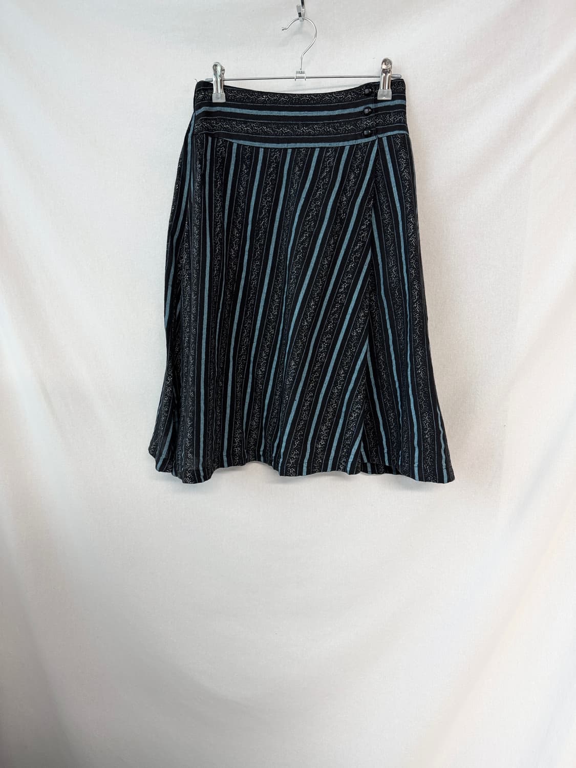 레이스 슬리브리스 버튼 스트라이프 스커트 2pcs SET 상품이미지8