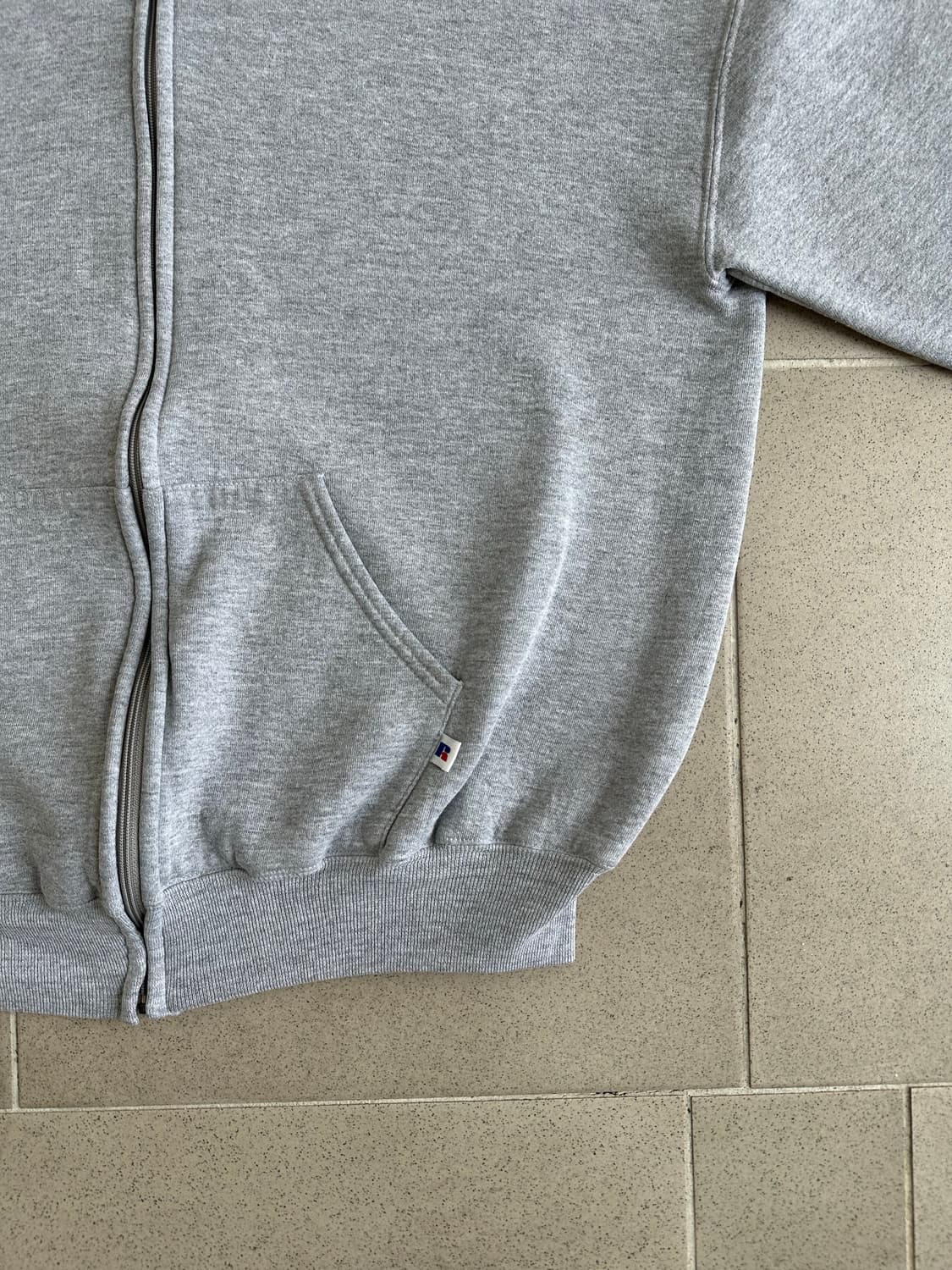 90s 빈티지 러셀 후드집업 그레이 XL 상품이미지3