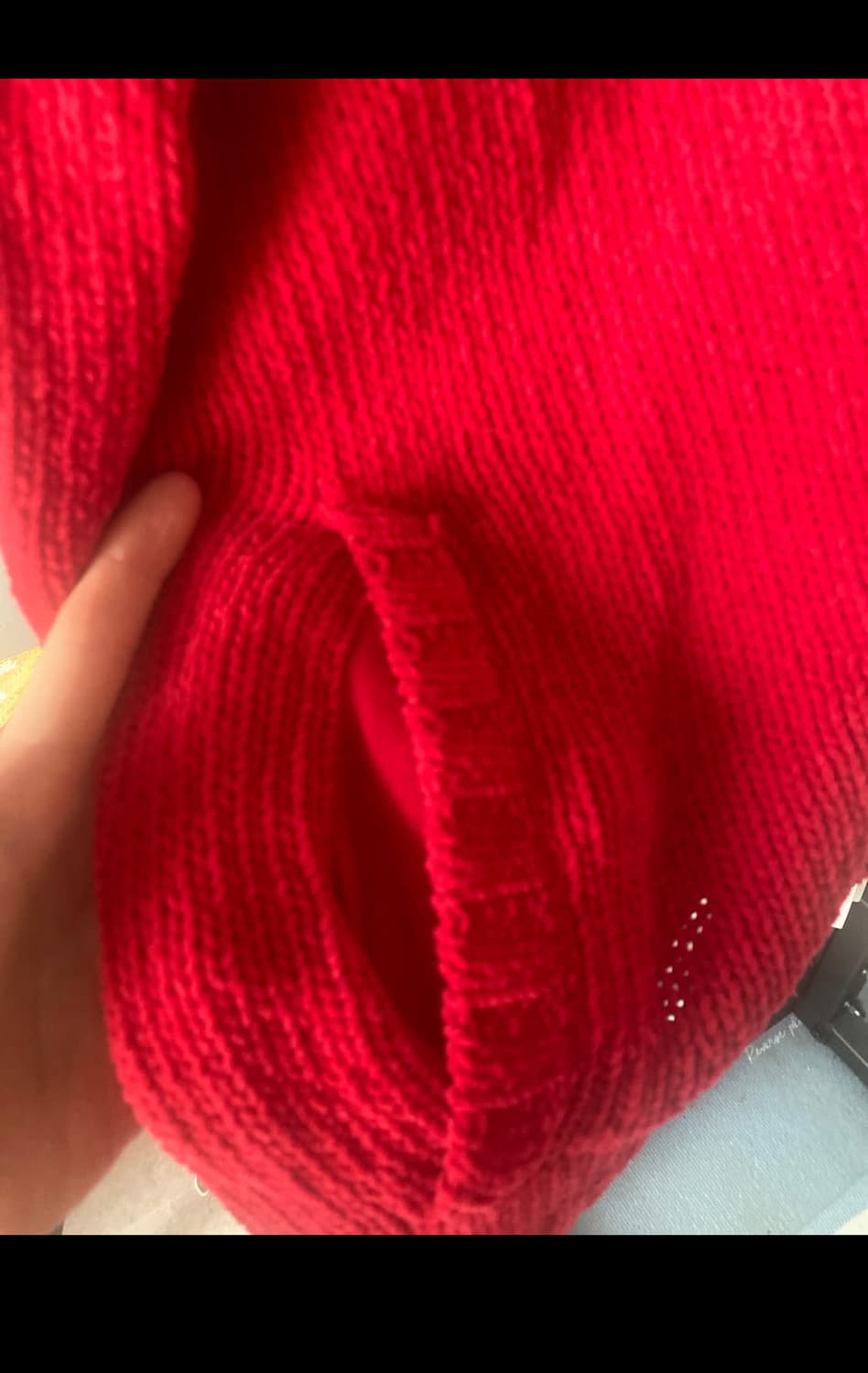 undercover언더커버 원포켓 레드니트 상품이미지2