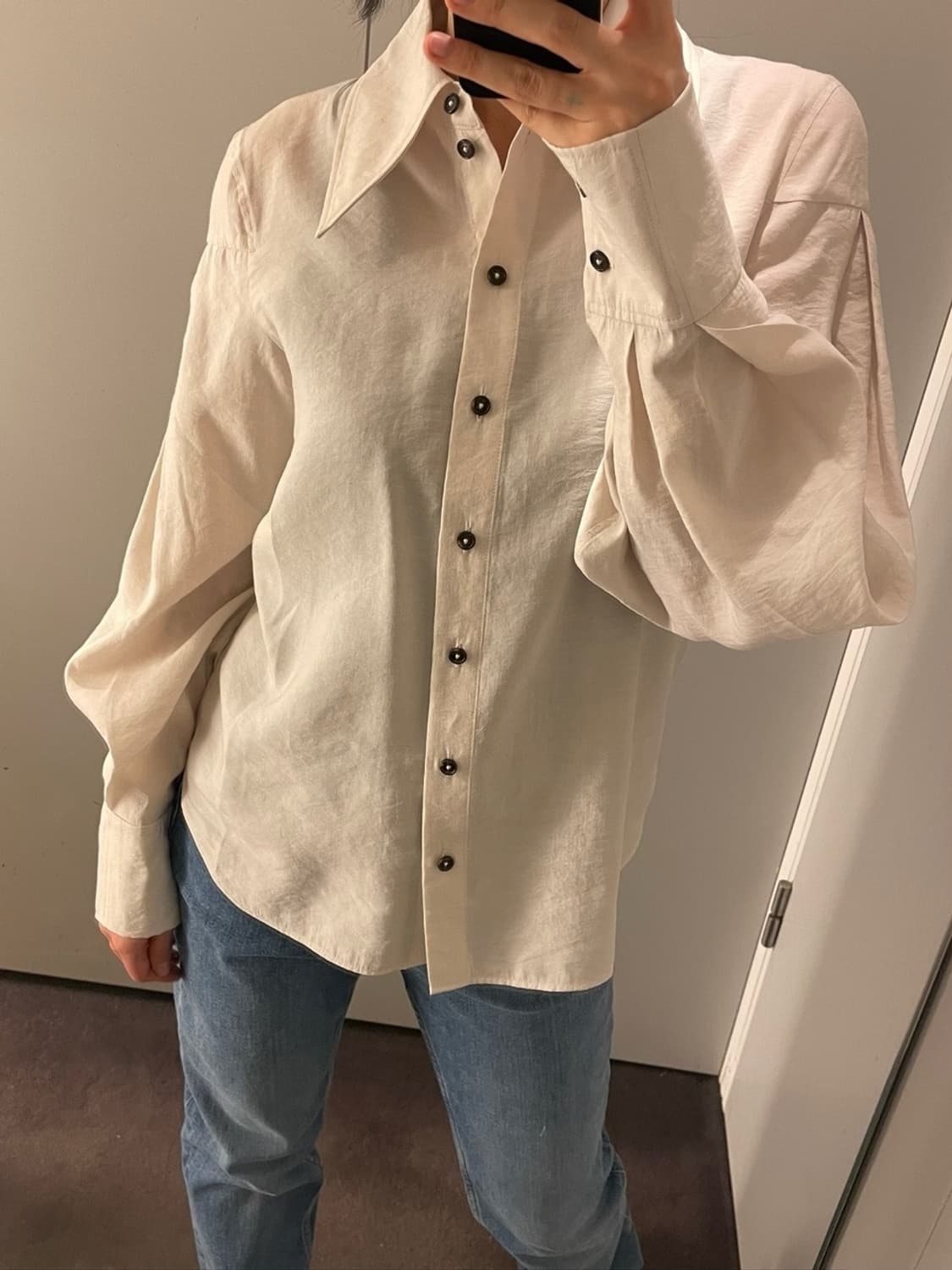 COS 코스 오버사이즈 카라 셔츠 상품이미지2