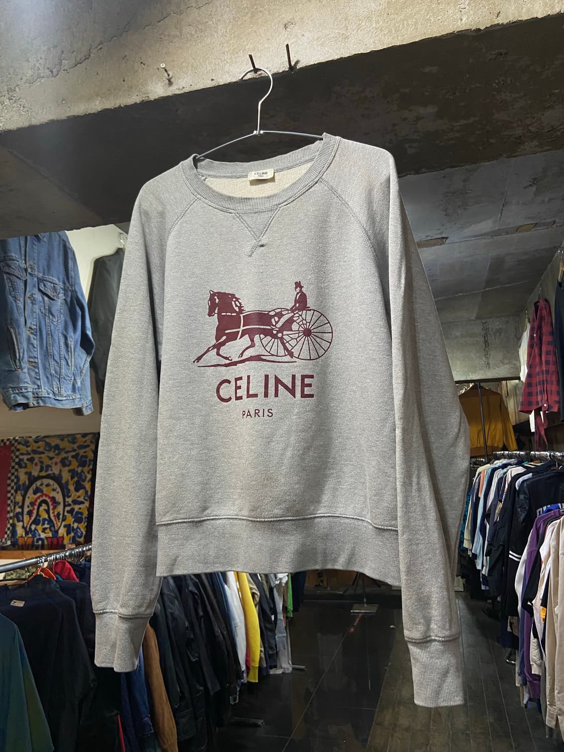 CELINE 셀린느 설키 마차 로고 맨투맨 상품이미지2