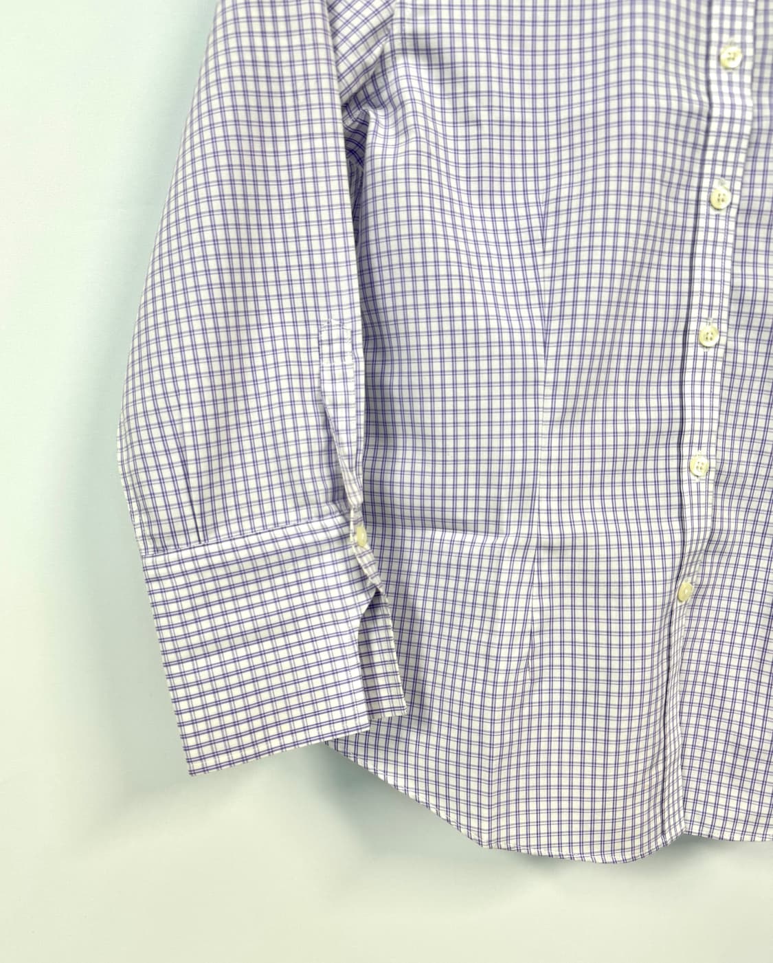 BROOKS BROTHERS 브룩스 브라더스 바이올렛 체크 7부 소매 셔 상품이미지4