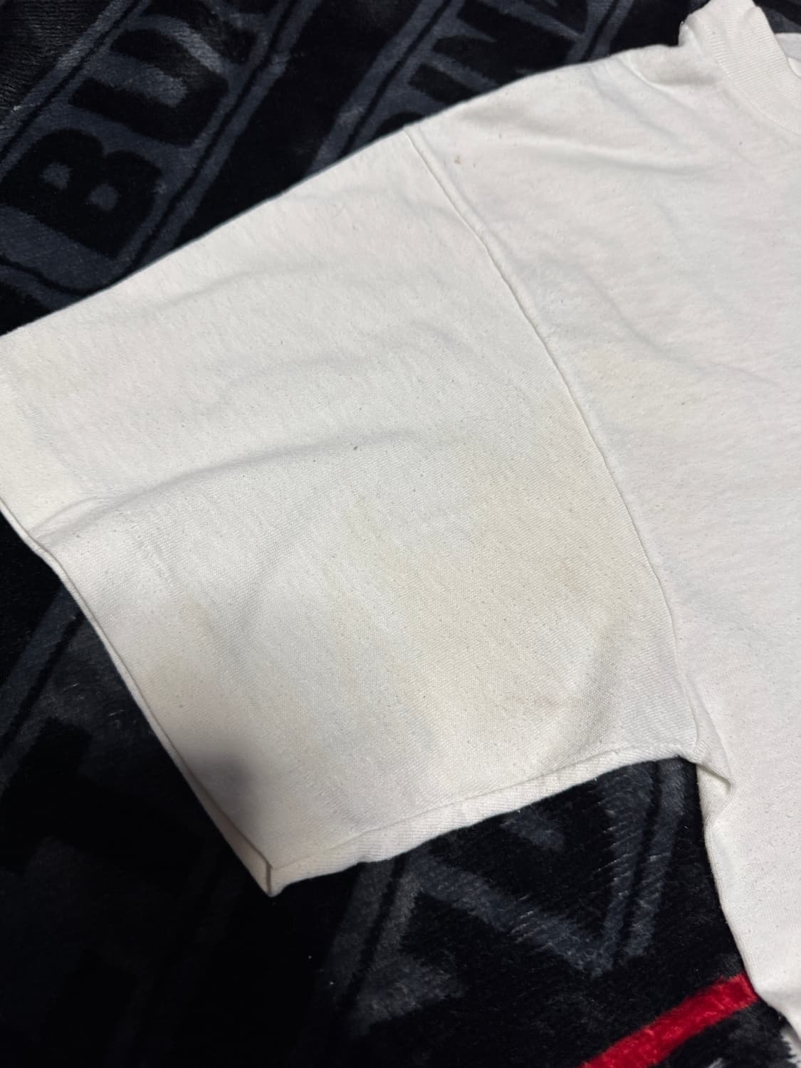 싱글 스티치 헤인즈 티셔츠 화이트 상품이미지8