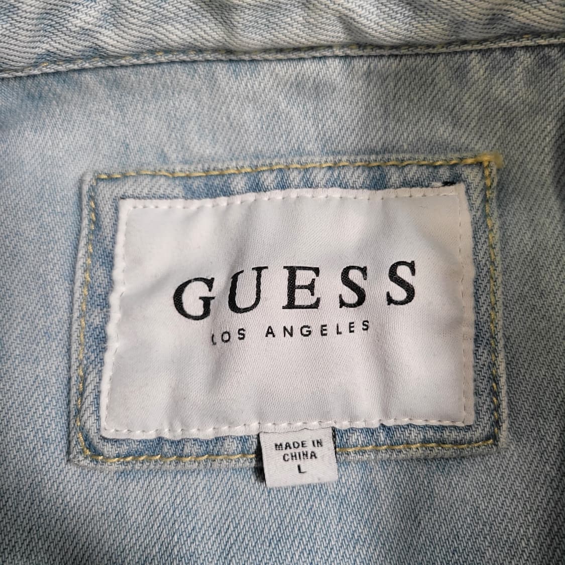 GUESS 게스 연청 데미지 데님 자켓 상품이미지2