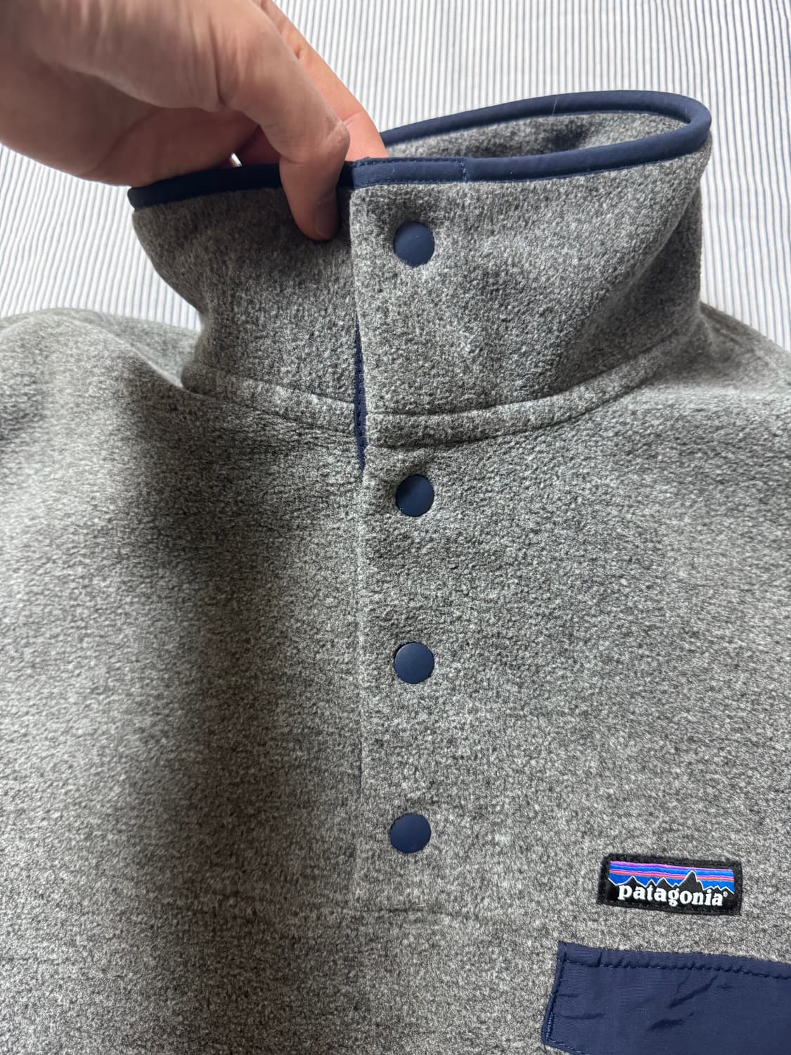 (S급) 파타고니아 신칠라 스냅 T 플리스 풀오버 니켈 블루 L 상품이미지5