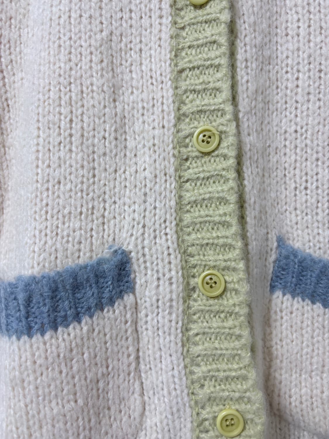 그로브 배색 니트 조끼 상품이미지3