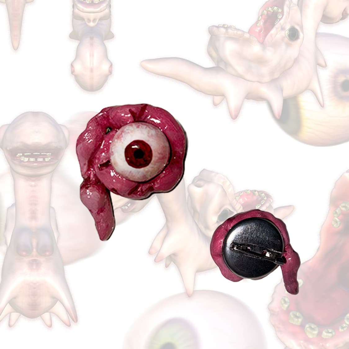 눈알 창자 배지 상품이미지1