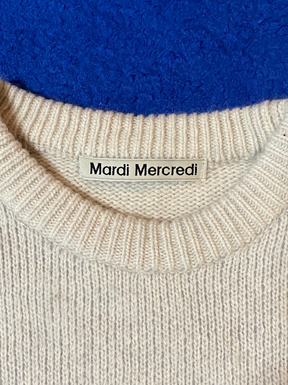 Mardi Mercredi 마르디 메크르디 데이지 캐시미어 니트 아이보리 상품이미지4