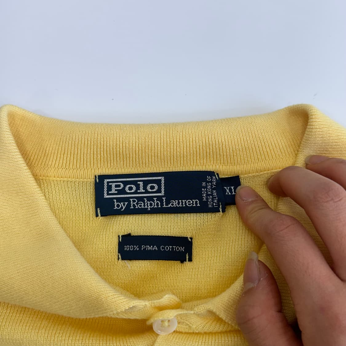 Polo 폴로 네이비 포니 옐로우 카라티 상품이미지5