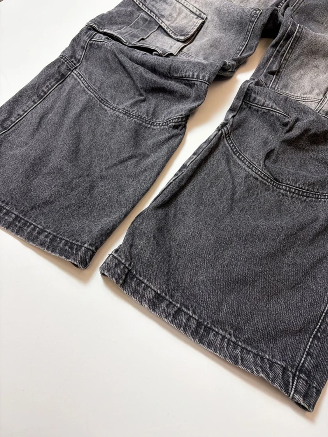 데님홀릭스 멀티 카고 와이드 데님 팬츠 PN9217 상품이미지4