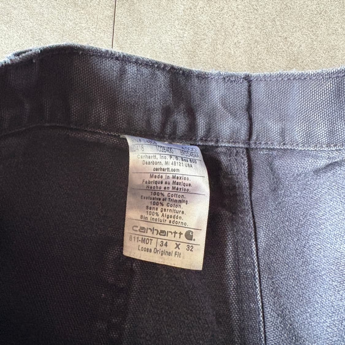 칼하트 정품 오리지널 미드나잇 싱글니 카펜터 팬츠 상품이미지10