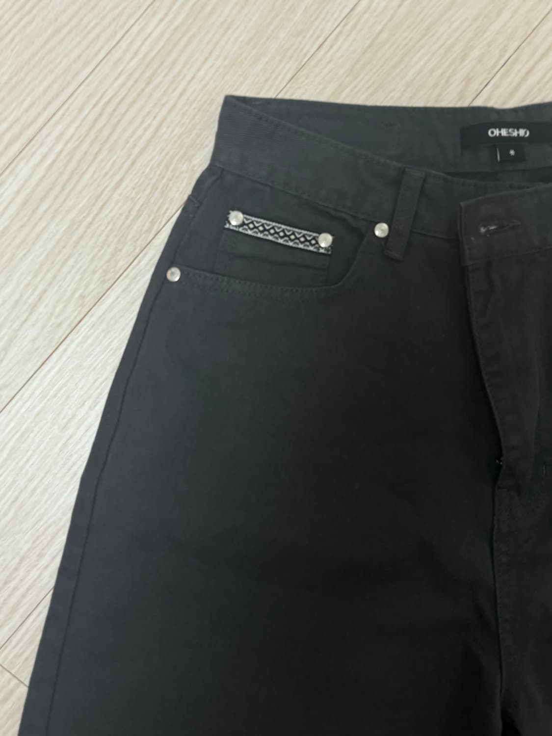 오헤시오 BERMUDA COTTON PANTS, CHARCOAL 버뮤다 상품이미지6