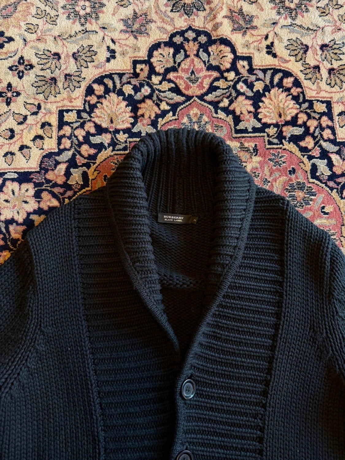 버버리 블랙라벨 숄칼라 가디건 100 상품이미지2