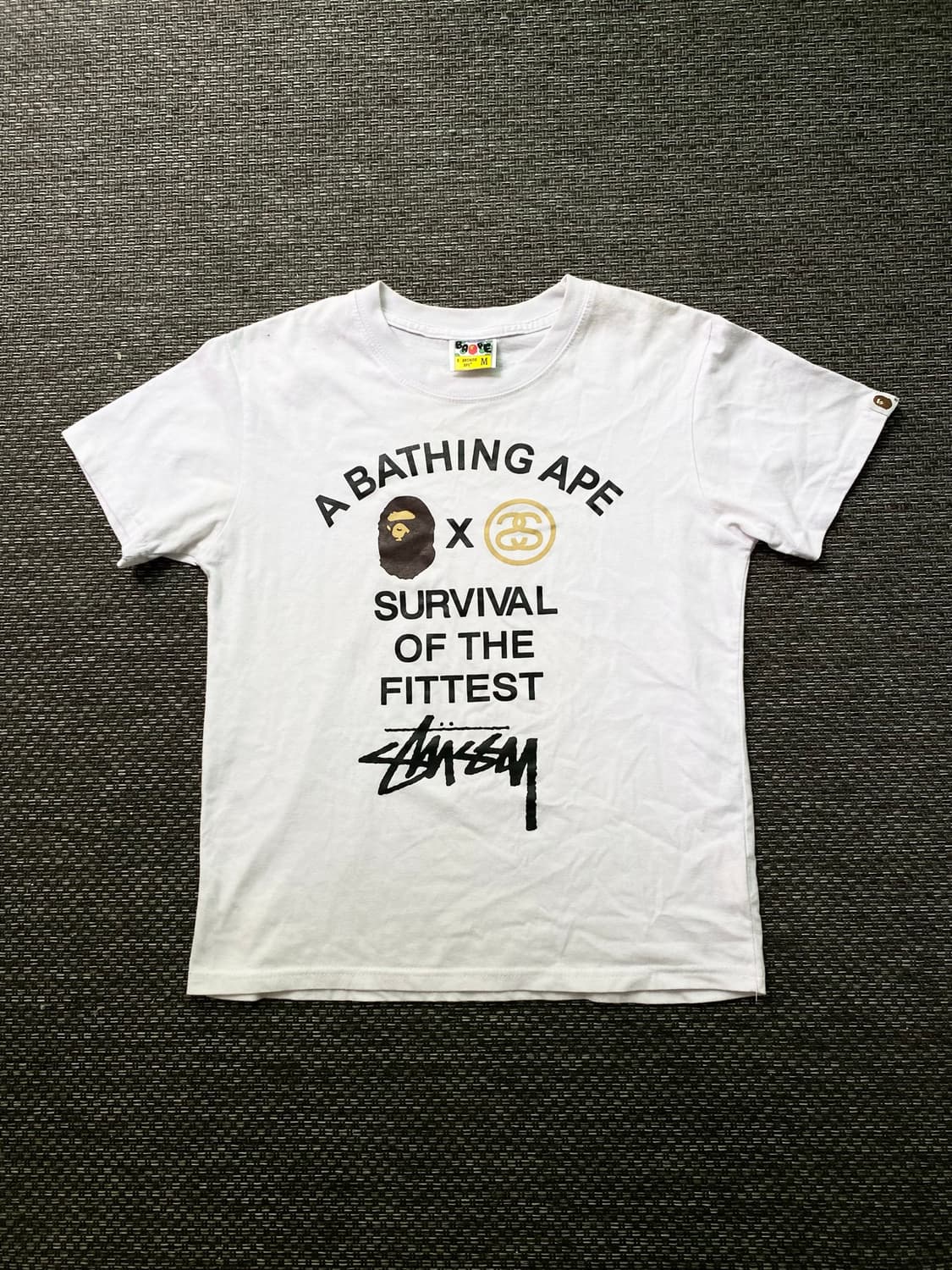 Bape&Stussy Logo Print Tee 상품이미지3