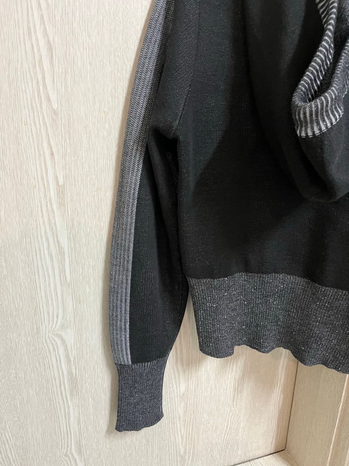 미스치프 MSCHF RHOMBUS KNIT HOODIE - BLACK 상품이미지9