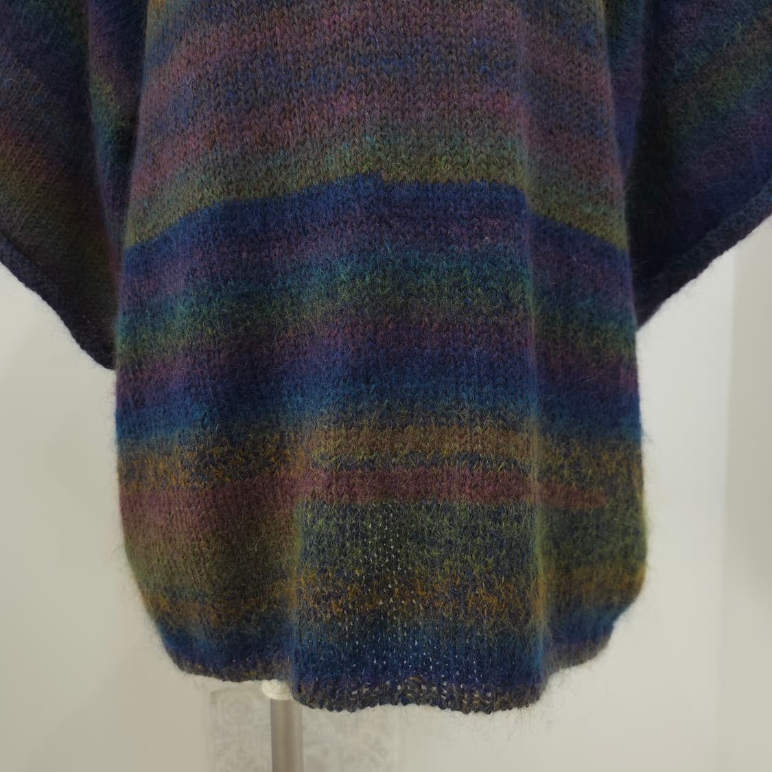 모헤어 그라데이션 레이어드 빅사이즈 5부 니트 상품이미지4