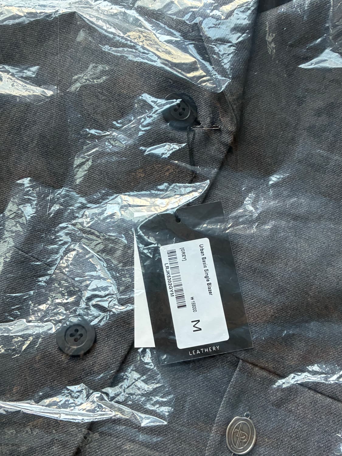 (새상품)(M) 레더리 어반 베이직 싱글 블레이저 [GREY] 판매 상품이미지10