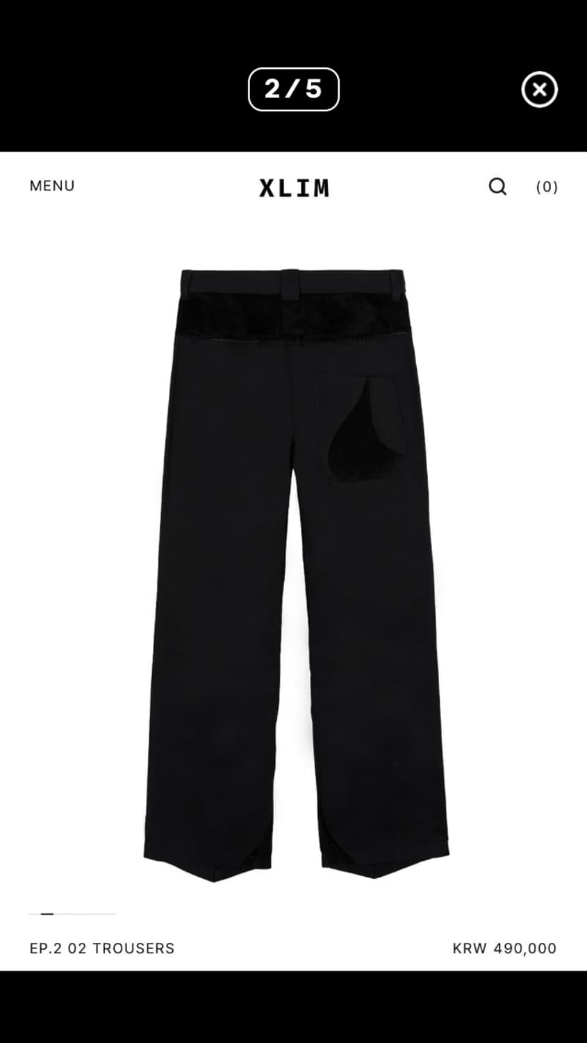 xlim ep.2 02 trouser black (키드밀리 착용) 상품이미지5