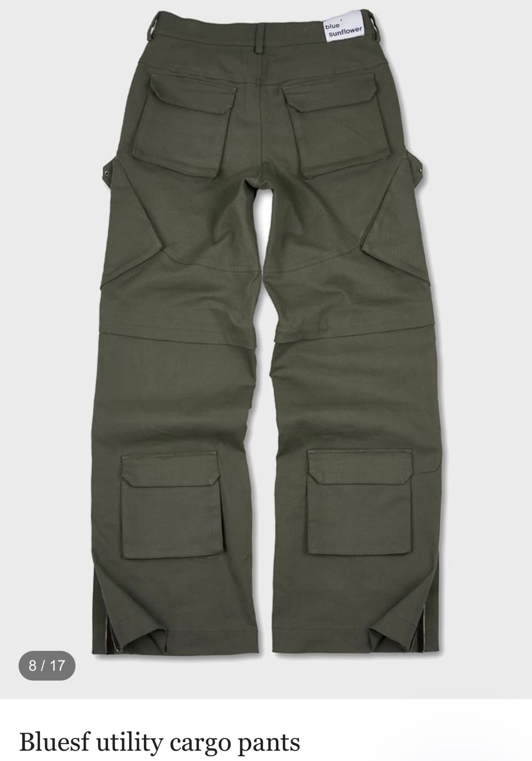 블루썬플라워 / 유틸리티 카고팬츠 / M 상품이미지2