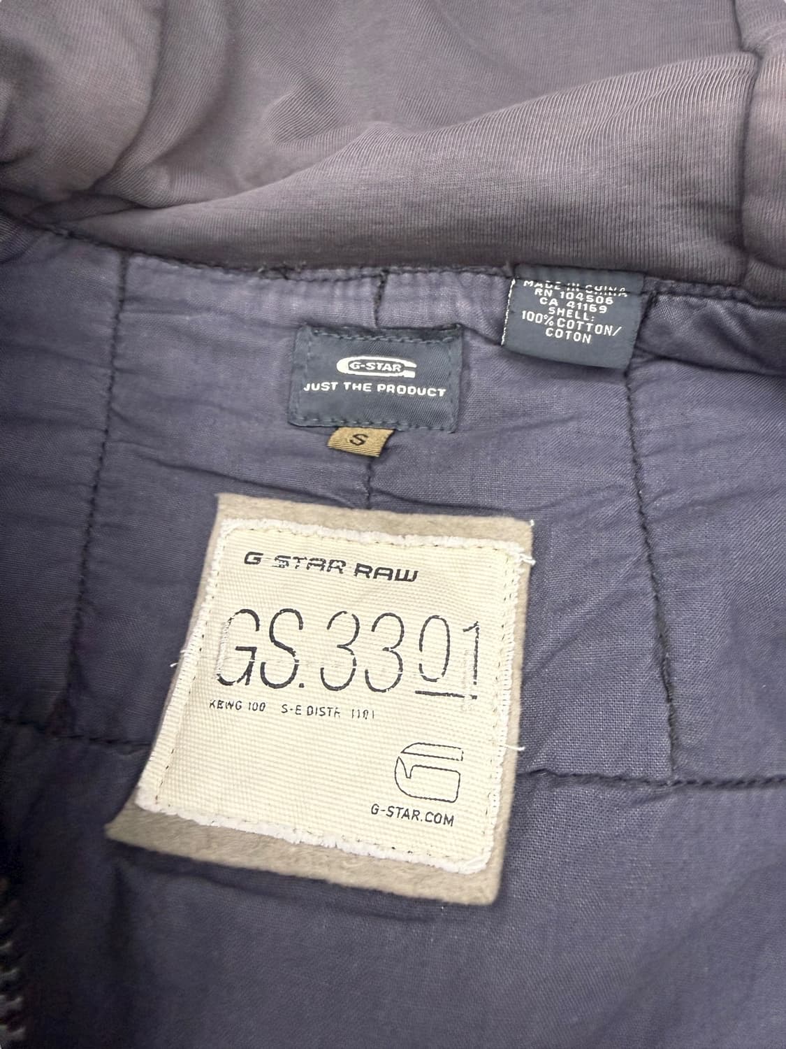 지스타로우 코튼 바이커 후디드 자켓 상품이미지10