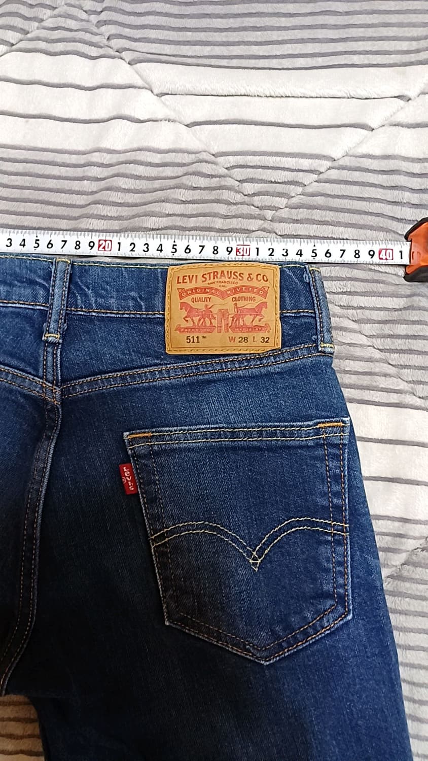 리바이스 511 슬림청바지 실측27인치 기장102 상품이미지6