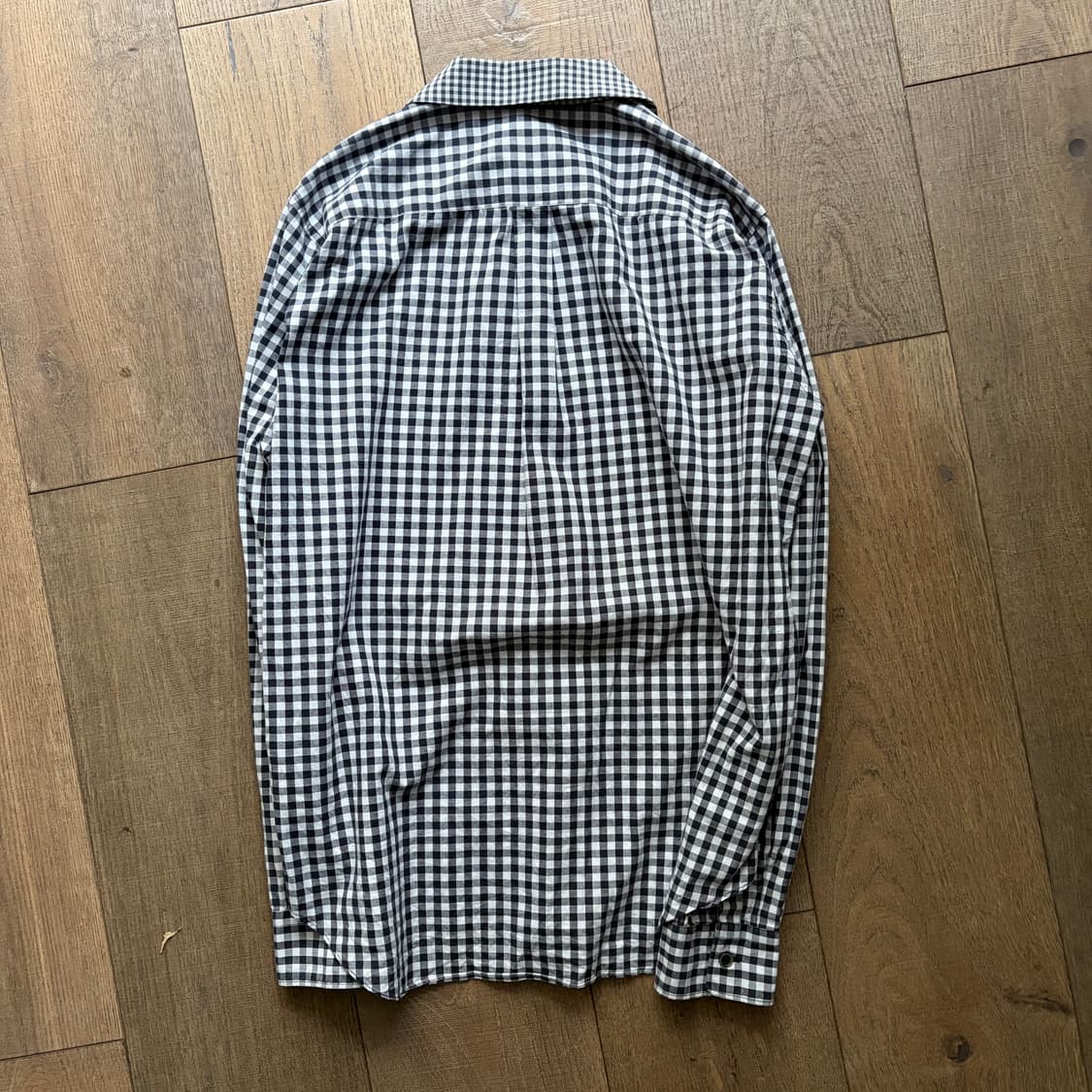 Circle Patchwork Gingham Check Blouse 상품이미지6